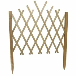 TRALICCIO LEGNO RETE ESTENSIBILE NATURALE RAMPICANTI STACCIONATA 117X65CM 219841