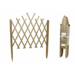 TRALICCIO LEGNO RETE ESTENSIBILE NATURALE RAMPICANTI STACCIONATA 117X65CM 219841