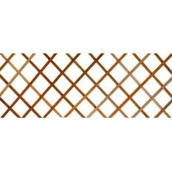 TRALICCIO RETE ESTENSIBILE IN LEGNO SCURO PER PARETE DA GIARDINO PIANTE 100X300