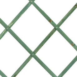 TRALICCIO RETE ESTENSIBILE IN LEGNO VERDE PER PARETE DA GIARDINO PIANTE 180X60cm