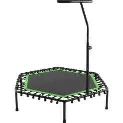 TRAMPOLINO TAPPETO MOLLE ELASTICO 150KG CON MANIGLIA DI SICUREZZA FITNESS SPORT
