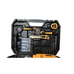 TRAPANO A PERCUSSIONE 600W CON VALIGIA 101 ACCESSORI MANDRINO 13MM 0-2700MIN RPM