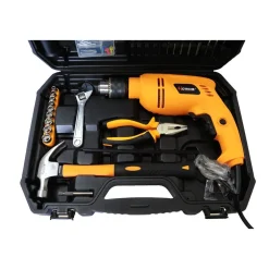 TRAPANO A PERCUSSIONE 600W CON VALIGIA 101 ACCESSORI MANDRINO 13MM 0-2700MIN RPM