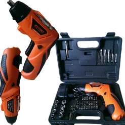 TRAPANO AVVITATORE 4.8 VOLT 45pz CON INNESTI ACCESSORI CONVERTIBILE IN VERTICALE