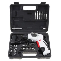 TRAPANO AVVITATORE A BATTERIA AL LITIO IN VALIGETTA 4,8V 48 PZ SNODABILE LED 48P