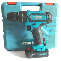 TRAPANO AVVITATORE A BATTERIA LITIO A PERCUSSIONE 26V DOPPIA BATTERIA + VALIGIA