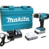 TRAPANO AVVITATORE CON PERCUSSIONE MAKITA HP457DWE A BATTERIE 18V A LITIO 1,5AH