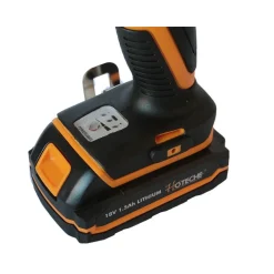 TRAPANO AVVITATORE PERCUSSIONE 2 BATTERIE LITIO 18V 1.5A + VALIGIA + ACCESSORI