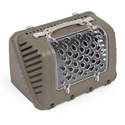 TRAPORTINO PER GATTI CANI PICCOLA TAGLIA TRASPORTO CON TRACOLLA 44,5X26,5X28CM