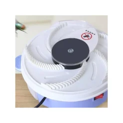 TRAPPOLA ELETTRONICA PER MOSCHE ZANZARE REPELLENTE INSETTI ESCA E DISCO ROTANTE