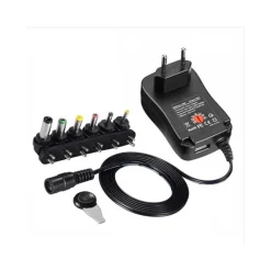 TRASFORMATORE ALIMENTATORE UNIVERSALE 500mA 5 A 12V 8 ADATTATORI POTENZA 45W USB