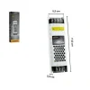 TRASFORMATORE ALIMENTATORE STABILIZZATO SLIM DC 12V 5A 60 W STRIP LED S-12V-60W