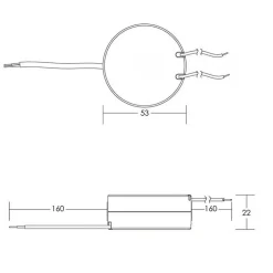 TRASFORMATORE LED DRIVER MINI ALIMENTATORE LUCI STRISCE 8WATT 6V-16V 500MA 230 V