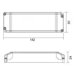 TRASFORMATORE LED DRIVER ALIMENTATORE SLIM 30W 9-28V 1050MA LAMPADE STRISCE 230V