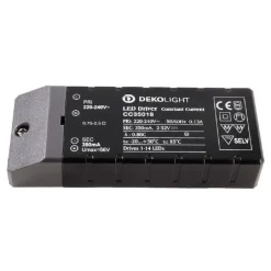 TRASFORMATORE LED DRIVER ALIMENTATORE SLIM 18W 2-52V 350MA LAMPADE STRISCE 230 V