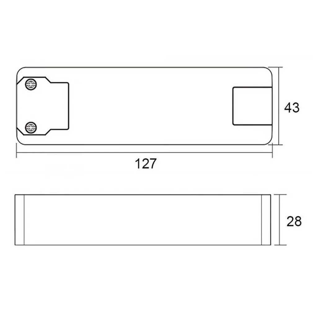 TRASFORMATORE LED DRIVER ALIMENTATORE SLIM 40W 40-80V 500MA LAMPADE STRISCE 230V