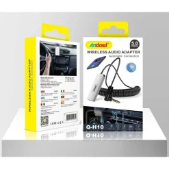 TRASMETTITORE AUDIO WIRELESS BLUETOOTH PLUG & PLAY CON USB JACK DA 3,5 MM Q-H10