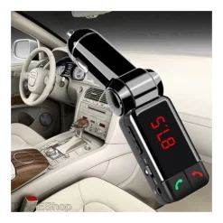 TRASMETTITORE BLUETOOTH VIVAVOCE CON DISPLAY FM LETTORE MP3 USB MODULATORE AUTO