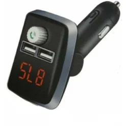 TRASMETTITORE FM AUTO BLUETOOTH Q-B67 VIVAVOCE LETTORE MP3 CARICATORE USB DOPPIO