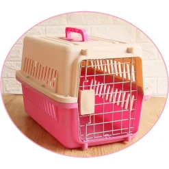 TRASPORTINO PER ANIMALI TRASPORTO GATTI CANI GABBIA VIAGGIO PORTATILE 66X47X46CM