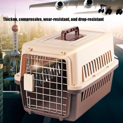 TRASPORTINO PER ANIMALI TRASPORTO GATTI CANI GABBIA VIAGGIO PORTATILE 66X47X46CM