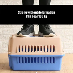 TRASPORTINO PER ANIMALI TRASPORTO GATTI CANI GABBIA VIAGGIO PORTATILE 66X47X46CM