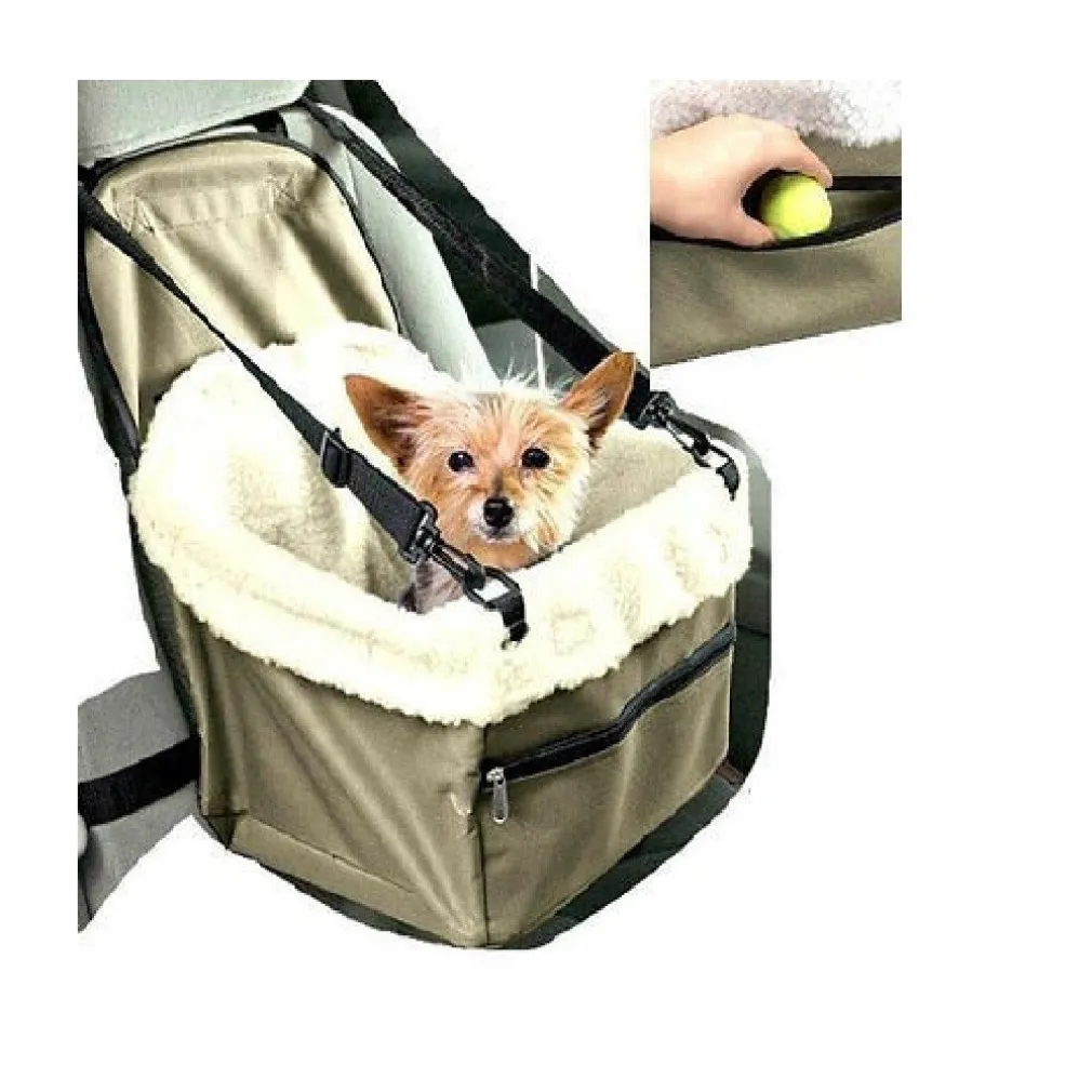 TRASPORTINO SEDILE CUCCIA PER AUTO PORTA CANE CANI GATTO ANIMALI CESTO CINTURA