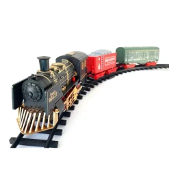 TRENINO ELETTRICO CON LUCI E SUONI SOTTO ALBERO DI NATALE DIAMETRO Ø 78CM 90127