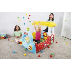 TRENINO GONFIABILE PER BAMBINI 2 ANNI+ PLAY CENTER 132X94X89CM CON PALLINE 93537