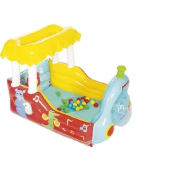 TRENINO GONFIABILE PER BAMBINI 2 ANNI+ PLAY CENTER 132X94X89CM CON PALLINE 93537