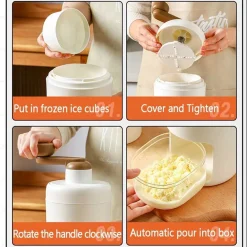 TRITAGHIACCIO MANUALE A MANOVELLA FACILE DA USARE MACCHINA GHIACCIO TRITATO GRANITA CASA