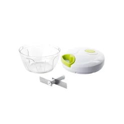 TRITATUTTO A CORDA MANUALE CON COPERCHIO TRITAVERDURE CON CORDINA LAME ACCIAIO