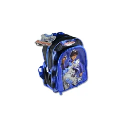 TROLLEY ASILO MONSUMO ZAINETTO CON TASCA FRONTALE PVC CHIUSURA ZIP COLORE BLU