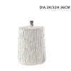TRONCO COLORE BIANCO BASE SUPPORTO PER ALBERO DI NATALE EFFETTO LEGNO DIAM.24