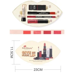 TROUSSE COFANETTO BACIO ROSSO 04 MAKE UP ROSSETTO MATITA CONTORNO LABBRA PRIMER