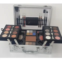 TROUSSE VALIGETTA MAKE UP M001 TRUCCO OMBRETTI 50 PEZZI PORTA PALETTE COSMETICI