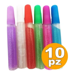 TUBETTI DI COLLA GLITTER COLORE DECORAZIONI NATALE FESTE LAVORETTI CASA SCUOLA