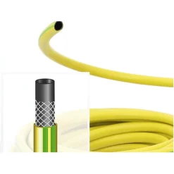 TUBO ACQUA IRRIGAZIONE PVC RETINATO DA GIARDINO PROFESSIONALE Ø5/8