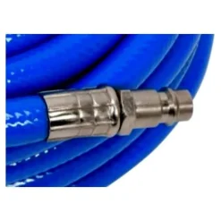 TUBO ARIA COMPRESSA FLESSIBILE PER COMPRESSORE 10 METRI RACCORDO RAPIDO 1/4″