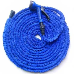 TUBO DA GIARDINO ESTENSIBILE ALLUNGABILE CON PISTOLA ANNAFFIATORE 15 METRI