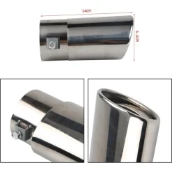 TUBO DI SCARICO PER AUTO TERMINALE USCITA TUBI DI SCAPPAMENTO MARMITTA CROMATA