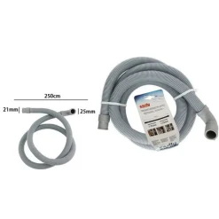 TUBO DI SCARICO UNIVERSALE PER LAVATRICE LAVASTOVIGLIE DA 250 CM CORRUGATO 59055