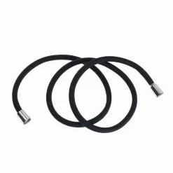 TUBO DOCCIA FLESSIBILE 1.8METRI NERO OPACO 180CM BAGNO LACCIO DOCCETTA BOX 87288