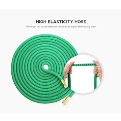 TUBO ESTENSIBILE FLESSIBILE IRRIGAZIONE GIARDINO MULTIGETTO PISTOLA 12 METRI