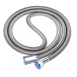 TUBO FLESSIBILE DOCCIA SOFFIONE DOCCINO VASCA BAGNO 1.8MT ANTIPIEGA ACCIAIO CROMATO 69228