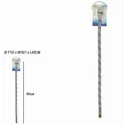TUBO FLESSIBILE FLESSIBILI PER RUBINETTO MISCELATORE ACQUA 40CM F1/2XM10/1 79910