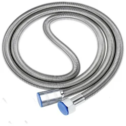 TUBO FLESSIBILE SOFFIONE DOCCINO PER DOCCIA VASCA BAGNO 2.5MT IN ACCIAIO CROMATO