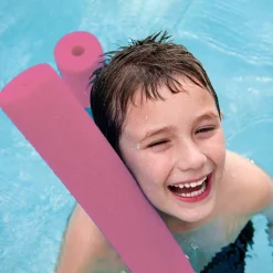 TUBO GALLEGGIANTE PER PISCINA Ø6X150CM ROSA PER ESERCIZI GIOCHI IN ACQUA 062899D