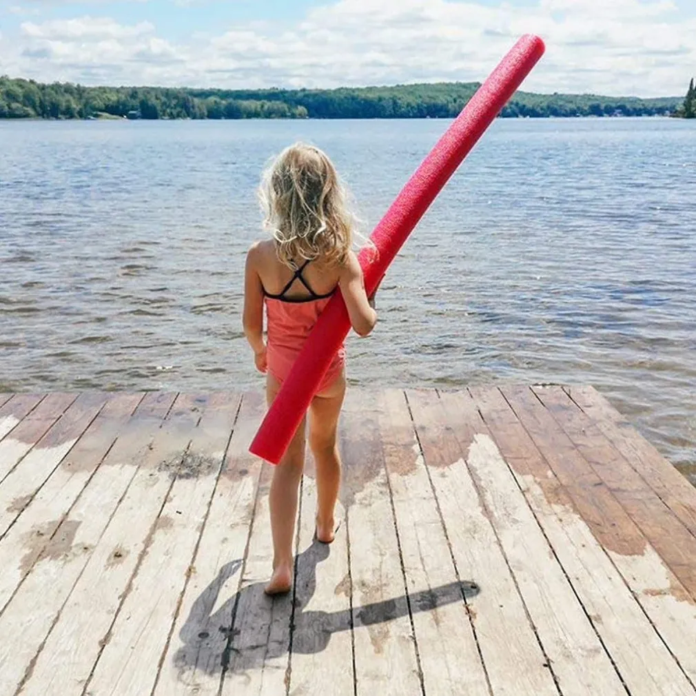 TUBO GALLEGGIANTE PER PISCINA Ø 6X150 CM ROSSO PER ESERCIZI GIOCHI ACQUA 062899R