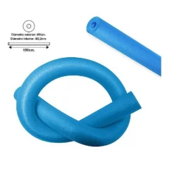 TUBO GALLEGGIANTE PER PISCINA Ø6X150CM BLU PER ESERCIZI GIOCHI IN ACQUA 062899B